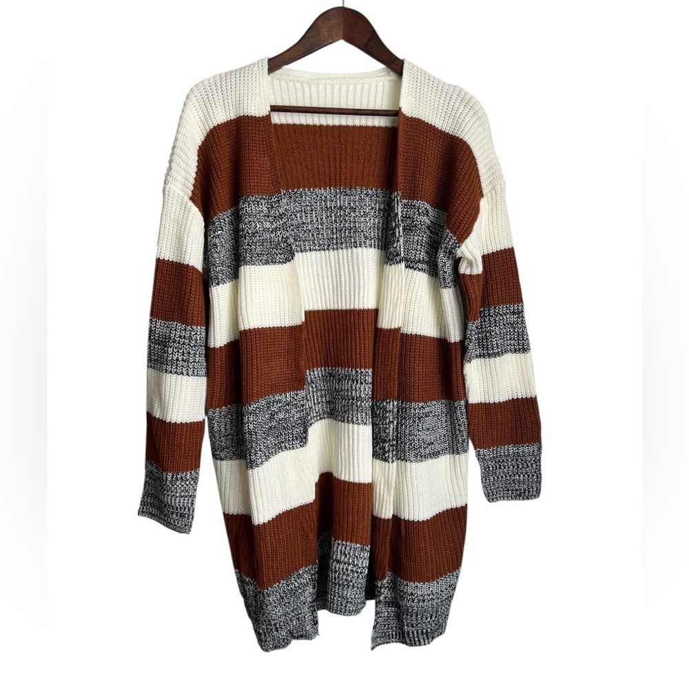 Cupshe Multicolor Long Striped Cardigan - NWT - M